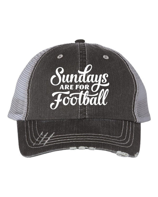 Sundays are for Football Embroidered Trucker Hat - Twisted Southern Heat
