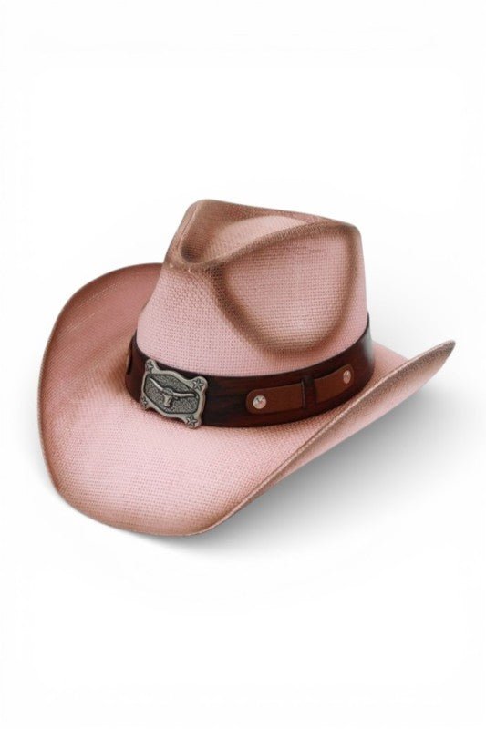 Vintage Straw Cowboy Hat - Twisted Southern Heat