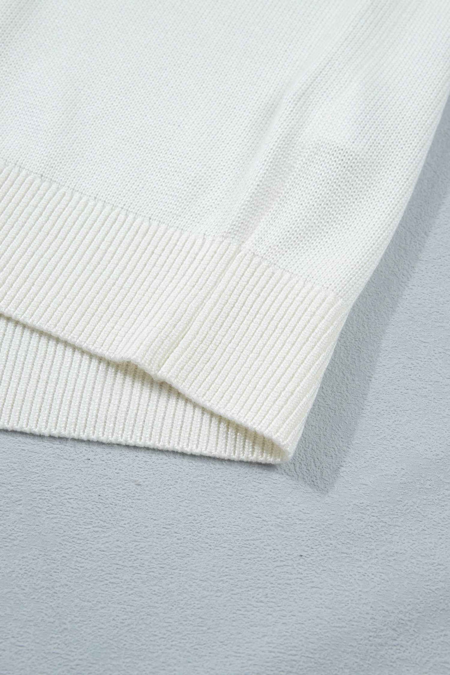 White Plus Size Floral Print Scalloped Trim Square Neck Sweater Vest - Twisted Southern Heat