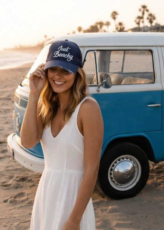Just Beachy Trucker Hat - Twisted Southern Heat