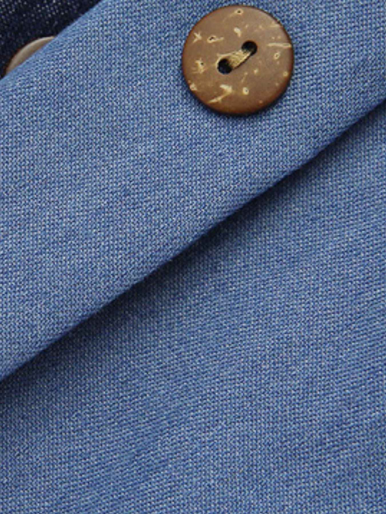 Full Size Button - Front Denim A - Line Skirt Plus Size - Twisted Southern Heat